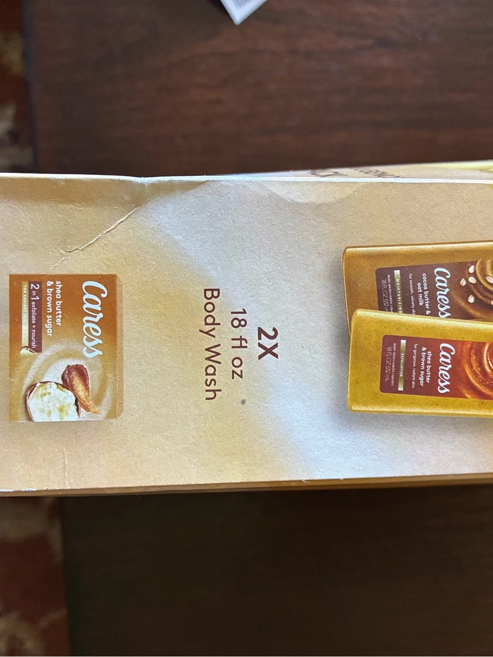 Caress Buttery Indulgence Gift Pack - Gold Body Wash & Bar Soap. New. Never open